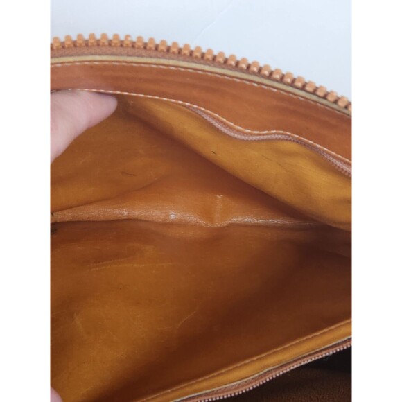 Dooney & Bourke Vintage Pebble Leather Bag Cream Brown Purse Handbag USA - Picture 11 of 16